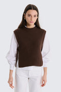 ​Gilet in Maglia a Coste con Laccetti Laterali  image 0