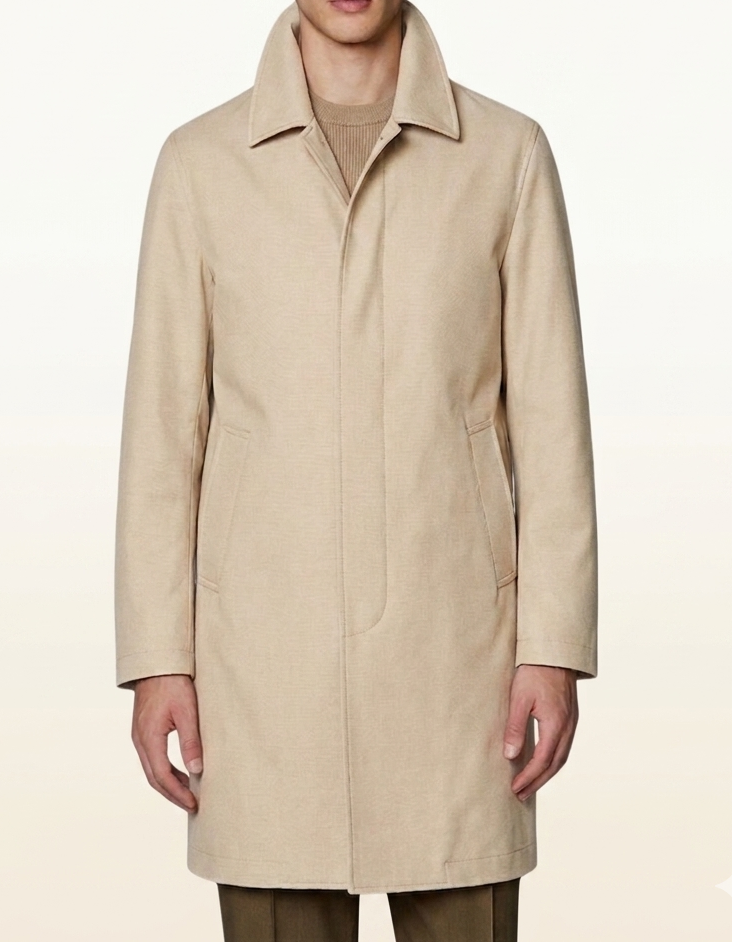 Trench  Destrutturato Cotone Elasticizzato Made in Italy Sabbia  image 0