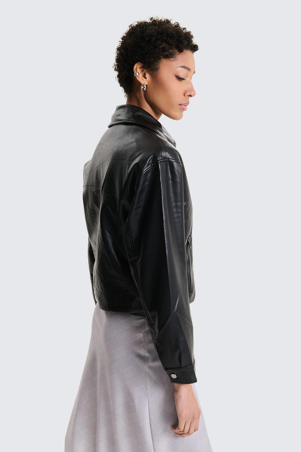 Biker Jacket in Ecopelle Urban Rebel Nero image 2