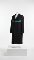 Cappotto minimalista nero ardesia