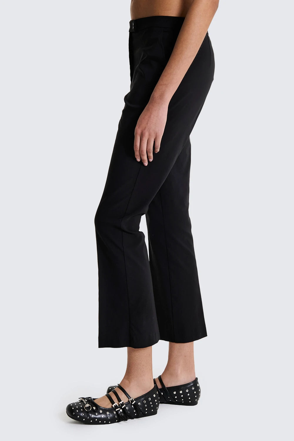 Pantaloni a Zampa Corti nero