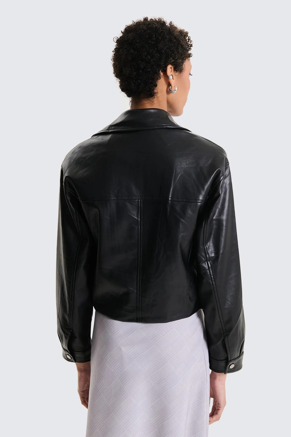 Biker Jacket in Ecopelle Urban Rebel Nero image 3