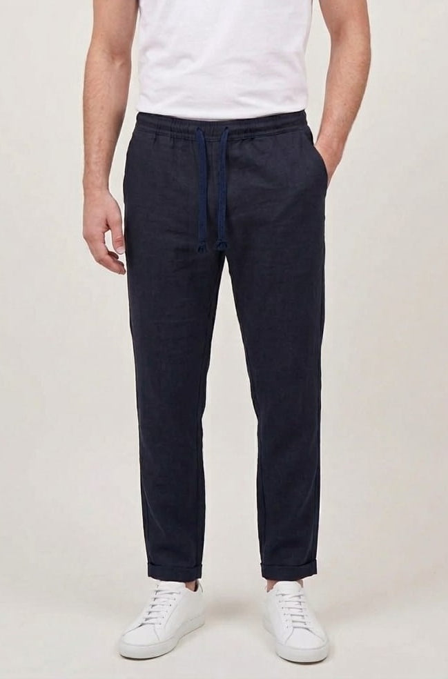 Pantalaccio In Cotone Elasticizzato Blu image 0