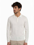 Polo in Maglia Morbida Panna