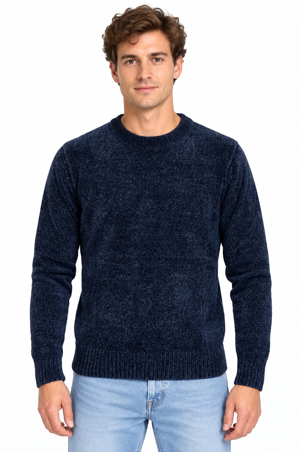 Maglia Girocollo in Ciniglia 7 Colori Disponibili
