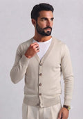 Cardigan in Cotone Beige