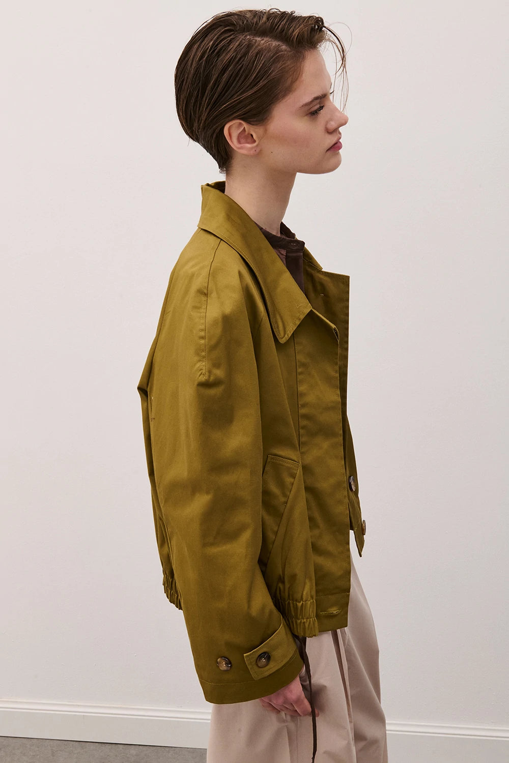  Bomber in Cotone Verde  image 1