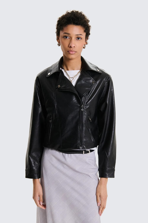 Biker Jacket in Ecopelle Urban Rebel Nero image 0